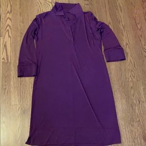 Custom shirt dress with removable tie waist